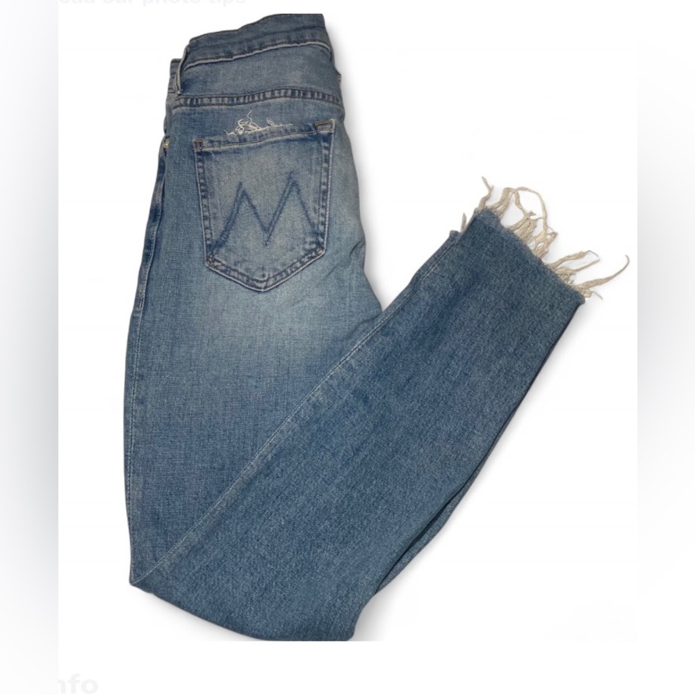 MOTHER The Stunner Ankle Step Fray Jeans in Exposed Secret Sister Size 25 - Picture 7 of 11